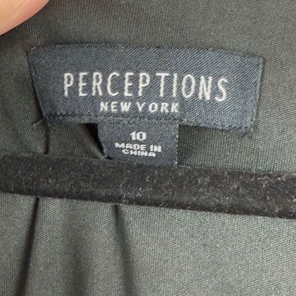 Perception Midi Floral Dress Women 10 Black Red Rose Sleeveless Beaded Bloomcore - Picture 4 of 9